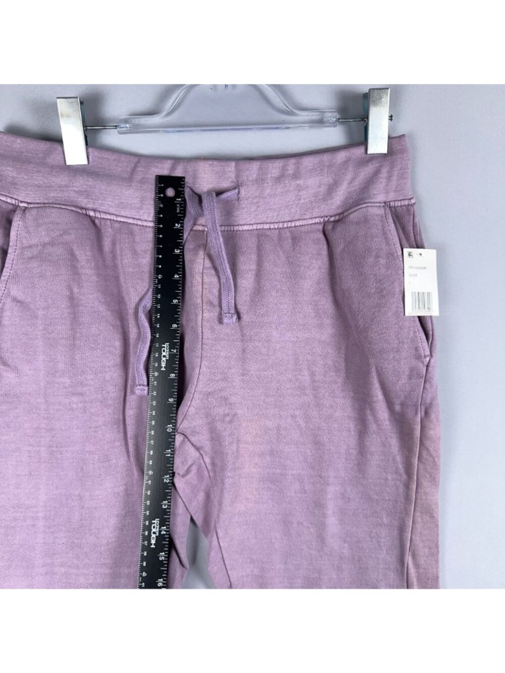 Weatherproof Sweatpants Size Large Vintage Lavender Jogger Drawstring Waistband - Picture 9 of 12